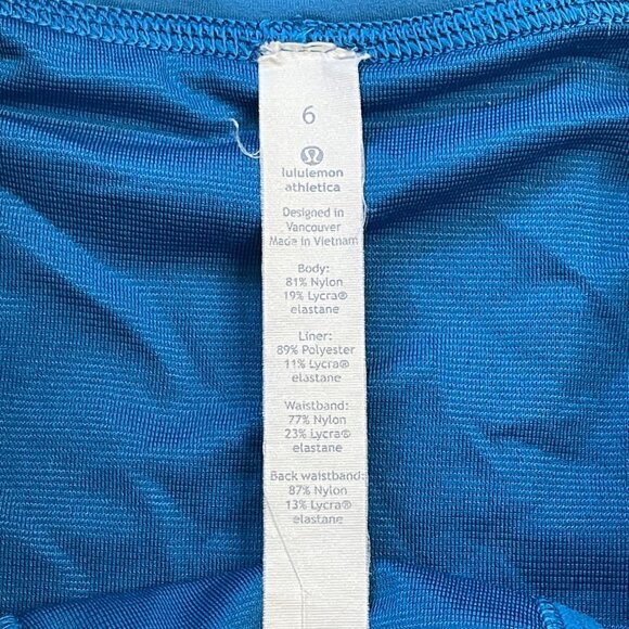 Lululemon Chase Me Short Women's Size 6 Whirlpool Blue 2.5" Running Athletic FLA - Picture 7 of 14